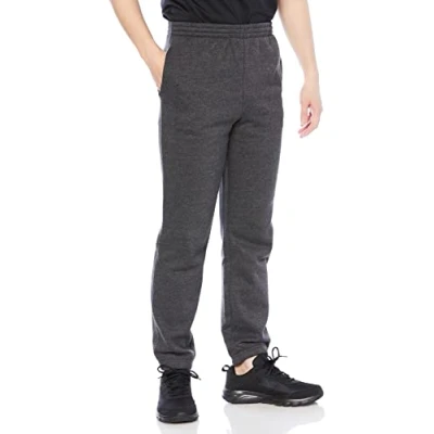 Afbeelding van Amazon Essentials Men&#039;s Fleece joggingbroek met gesloten manchetten (verkrijgbaar in grote en lange maten), Lichtgrijs, S