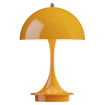 Afbeelding van Louis Poulsen Panthella Tafellamp V3Ø16 LED Oplaadbaar Opaque Orange