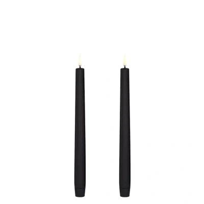 Afbeelding van Uyuni Led Tafelkaars Zwart 25cm Set van 2
