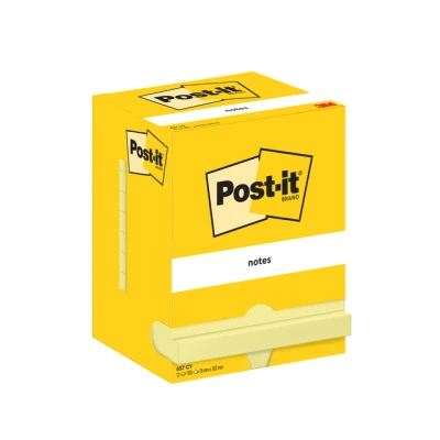 Afbeelding van Memoblok 3M Post it 657 76x102mm geel