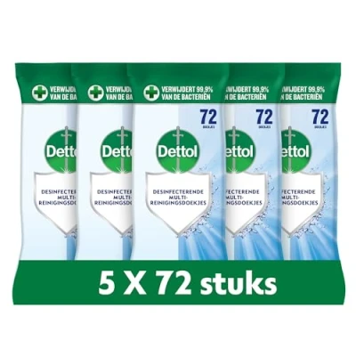 Afbeelding van Dettol Hygienische Doekjes Duoverpakking 2x80ST
