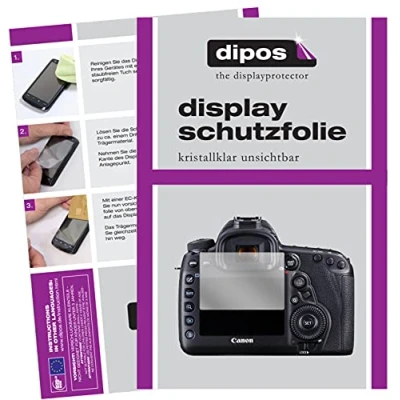 Afbeelding van dipos I 2x Beschermfolie helder geschikt voor Canon EOS 5D Mark IV Folie screen protector