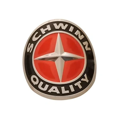 Afbeelding van MTB fiets hoofd badge stickers BMX opvouwbare frame sticker (Schwinn (Rood))