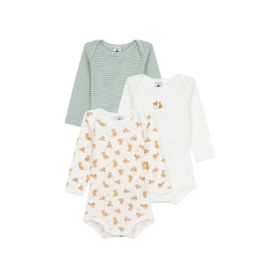 Afbeelding van Petit Bateau 3 PACK Unisex Body multicoloured voor kinderen, Maat: 86, Multi/coloured