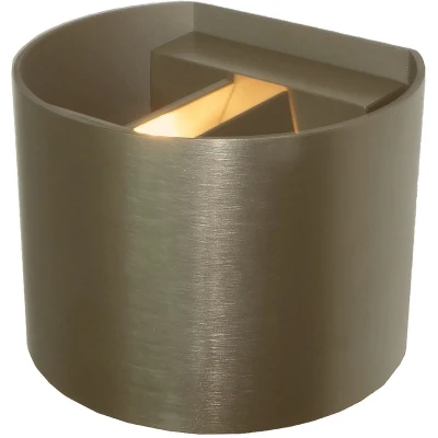 Afbeelding van Artdelight Gyro Wandlamp 9,7 X 13 11,2 Cm Licht Brons
