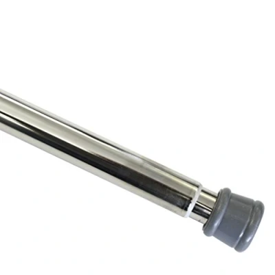 Afbeelding van GARDINIA Spanstang, gordijnroede, metalen stang, uitschuifbaar, montage zonder schroeven en boren, diameter: 23/26 mm, lengte: 125 220 cm, nikkel look