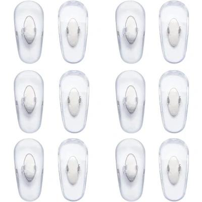 Afbeelding van 6 Pairs Vervanging Neus Pads Siliconen Platina Voor Aviator RB3025 RB3026 RB3030 Glazen Accessoires Clip on Zachte Zonnebril Reparatie Kits