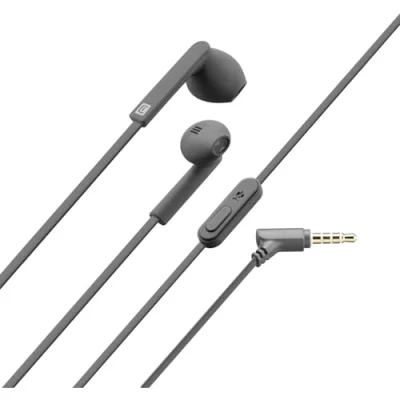 Afbeelding van Cellularline Mantis Stereo Ei Capsule Oortelefoon met Clear Voice Microfoon 1 Grijs