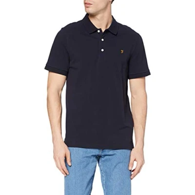 Afbeelding van Farah Blanes SLIM FIT Poloshirt, Heren, Maat: XL, True navy