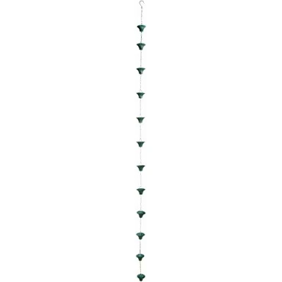 Afbeelding van Esschert Design Regenketting 254 Cm Staal Groen