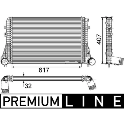 Afbeelding van Mahle Original Interkoeler CI 208 000P
