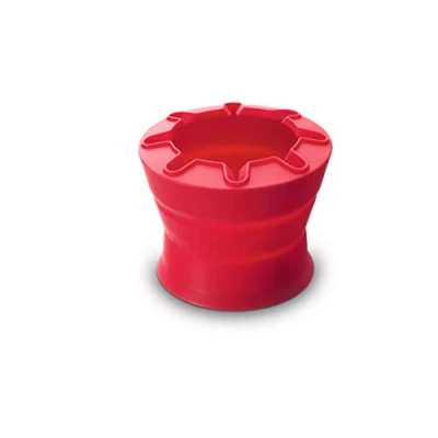 Afbeelding van LAMY aquaplus 543 1231402 Waterbeker met borstelhouder in de kleur rood, ideaal voor schoolonderwijs