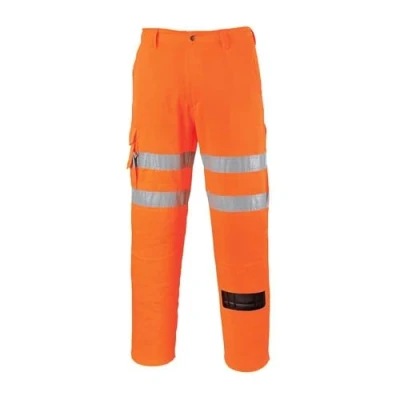 Afbeelding van Portwest RT46 Spoorweg Combat Broek, Lang, Oranje, Grootte XXL