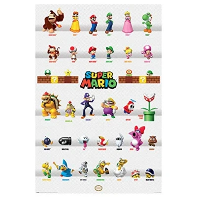 Afbeelding van Poster Super Mario Character Parade 61x91,5cm