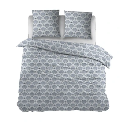 Afbeelding van Snoozing Feline Dekbedovertrek Lits jumeaux 240x200/220 cm Blauw