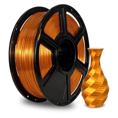 Afbeelding van Flashforge Silk PLA filament 1,75 mm, 1 kg 3D printer voor printer, koperkleurig