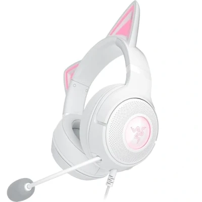 Afbeelding van Razer Kraken Kitty V2 White (Bedraad), Gaming headset, Wit