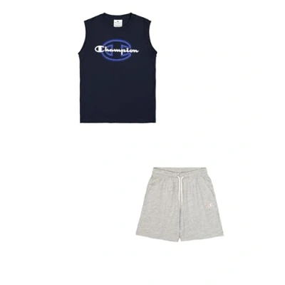 Afbeelding van Champion Graphic Sleeveless CREW NECK SET Trainingspak voor kinderen, Maat: 126/131, Dark blue