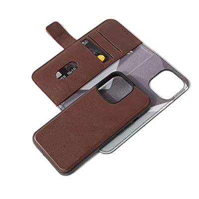 Afbeelding van Decoded Drop Protection MagSafe Wallet iPhone 13 Pro Brown
