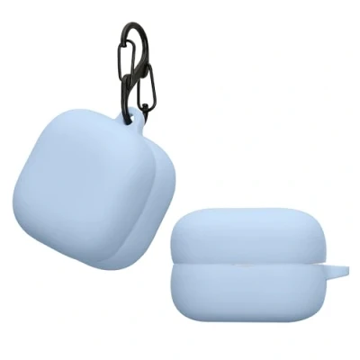 Afbeelding van kwmobile Hoes geschikt voor Sony LinkBuds Fit WF LS910N Siliconen cover oordopjes in lichtblauw