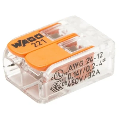 Afbeelding van WAGO Blister met 15 automatische aansluitklemmen S221 2 ingangen