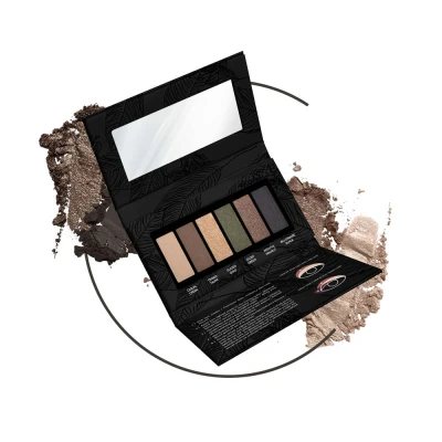 Afbeelding van Couleurs de Noir Soft Touch e/s Palette 03 Forest Green Zachte textuur 6 Elegante kleuren Dermatologisch getest