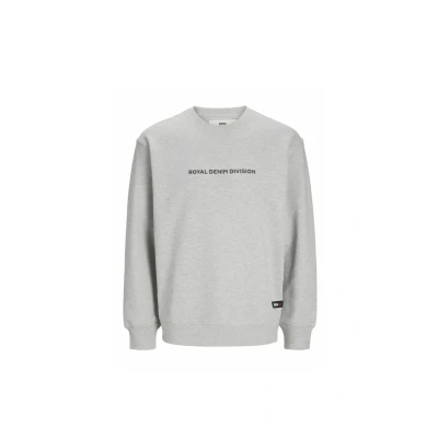 Afbeelding van R.D.D. Royal Denim Division Sweater, Heren, Maat: Small, Light grey melange