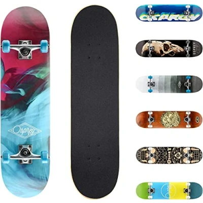 Afbeelding van Osprey Emulsion 31&quot; Double Kick Skateboard Abec 7 Lagers Compleet en Klaar voor Actie