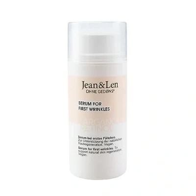 Afbeelding van Jean &amp; Len Regenerierendes Serum Arganöl Retinol, bei ersten Fältchen, unterstützt die natürliche Hautregeneration, zieht schnell ein, Gesichtsserum, ohne Parabene Silikone, vegan, 30 ml