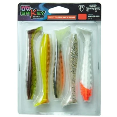 Afbeelding van Fox Rage Ultra UV Spikey Shad Mixed Colors Pack (5 pcs) 12cm