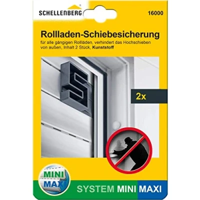 Afbeelding van Schellenberg 16.000 Rolluik schuifbeveiliging Rolluikbeveiliging tegen omhoog schuiven 2 stuks (1 paar)