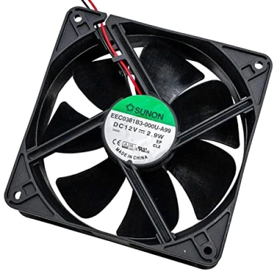 Afbeelding van Ventilator 12V DC 2,9W 120x120x38mm 157,9m3/h 2100U/min Sunon EEC0381B3 A99
