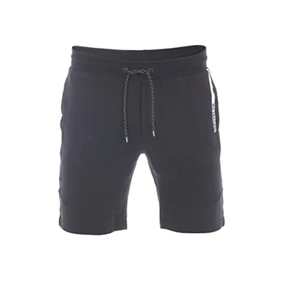 Afbeelding van riverso RIVRainer Sweatshort voor heren, korte sweatshorts, bermuda, zomer, sport, bikershorts, katoen, zwart, groen, blauw, rood, S, M, L, XL, 2XL, 3XL, 4XL, 5XL, zwart (24000), L