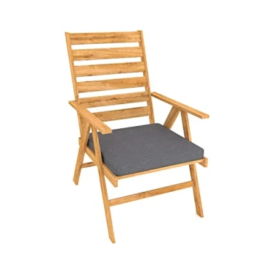 Afbeelding van POKAR Tuinbankkussen Eetbank Zitkussen Sofa Kussen voor Patio Binnen &amp; Buiten (40 x 40 5, Antraciet)