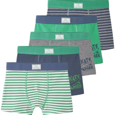 Afbeelding van Vertbaudet Set met 5 stretch boxers skate jongens