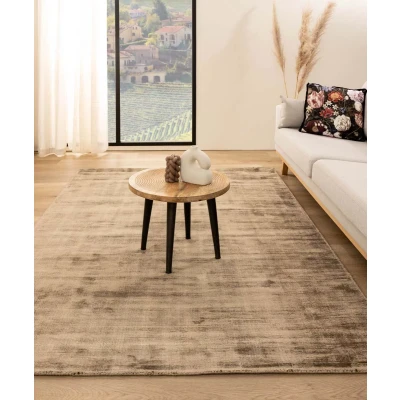 Afbeelding van Viscose Tapijt/Vloerkleed Glamour Bruin 200x300 Cm