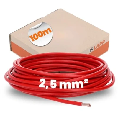 Afbeelding van Lapp Montagedraad H07V K 70 2,5mm² Rood Per 100 mtr.