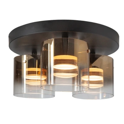 Afbeelding van Moderne Plafondlamp Goud glas 3 Lichts Salerno