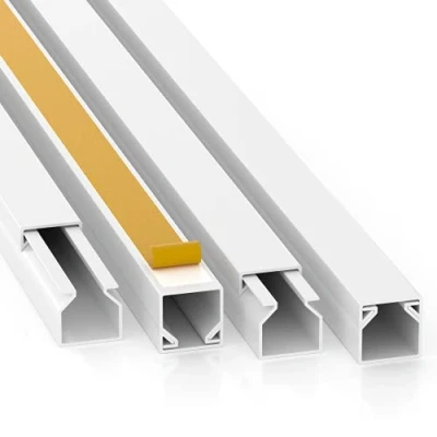 Afbeelding van Kabelgoot, zelfklevend, 20 m, 12 x mm (b h d), wit, voor wandplafond, leidingkanaal
