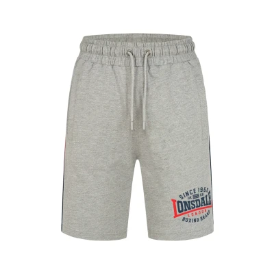 Afbeelding van Lonsdale Normale Passform SAN Trainingsbroek, Heren, Maat: Large, Marl grey navy red