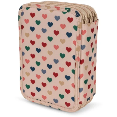 Afbeelding van Konges Sløjd Clover Maxi Pencil Case/Pennenzak Coeur Coloré Frappe