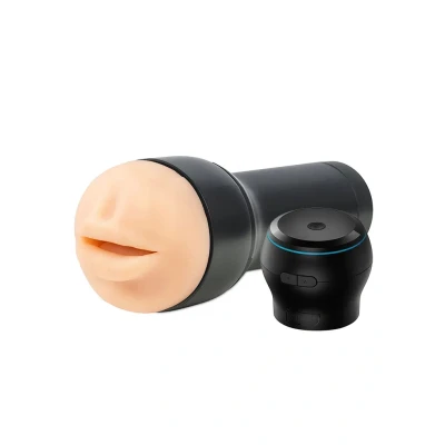Afbeelding van Kiiroo Powerblow en Feel Mouth Stroker Set Zwart