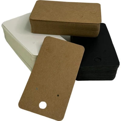 Afbeelding van Belle Vous Oorbelhouder Kaarten 150 stuks DIY Kraftpapier Display Voor Schmuck Aufbewahrung &amp; Ohrring Opslag.