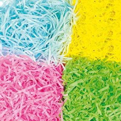 Afbeelding van Baker Ross AF324 Ambachtelijk versnipperd weefsel in lentekleuren voor paaskunst en ambachten (per verpakking), Meerkleurig