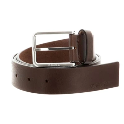 Afbeelding van Calvin Klein Warmth Oiled Grain Riem, Heren, Maat: 125, Dark brown