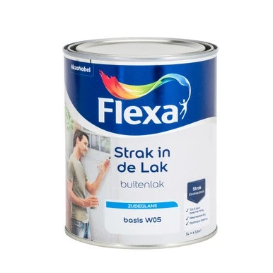 Afbeelding van Flexa Strak in de Lak Buitenlak Zijdeglans 1 liter Mengbaar