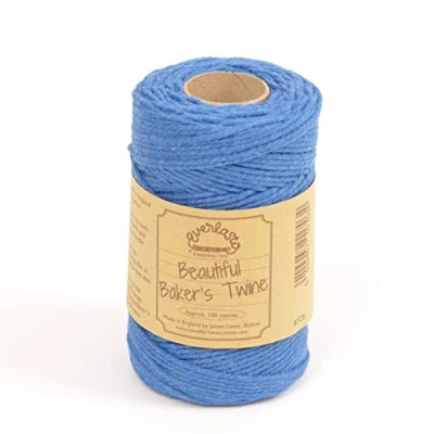Afbeelding van 100m Everlasto &#039;Solid&#039; Beautiful Baker&#039;s Cotton Craft Twine (ongeveer 2 mm) (OXFORD BLAUW)