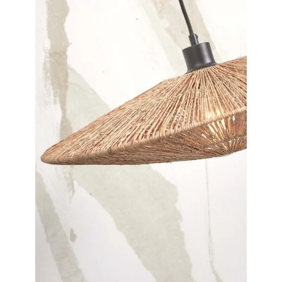 Afbeelding van Good&amp;Mojo Vloerlamp Iguazu Bamboe Large Zwart 78x55x176cm