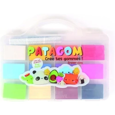Afbeelding van Maak je eigen gummen Gum Klei Patagom 12 stuks + koffertje