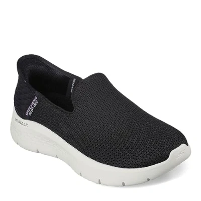 Afbeelding van Skechers Go Walk Flex Slip Ins Relish Sneakers voor dames, zwart/wit, 39 EU, zwart, wit, EU Breed